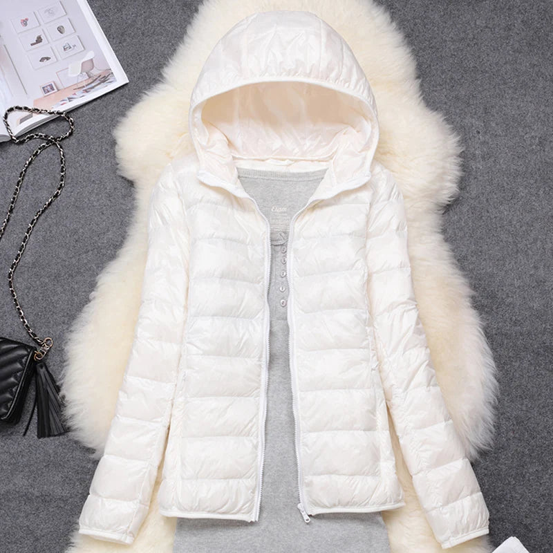 Veste bouffante à capuche pour femme, 15 couleurs, grande taille 5XL 6XL 7XL, nouvelle collection printemps-automne 2025, Ultra légère, emballable