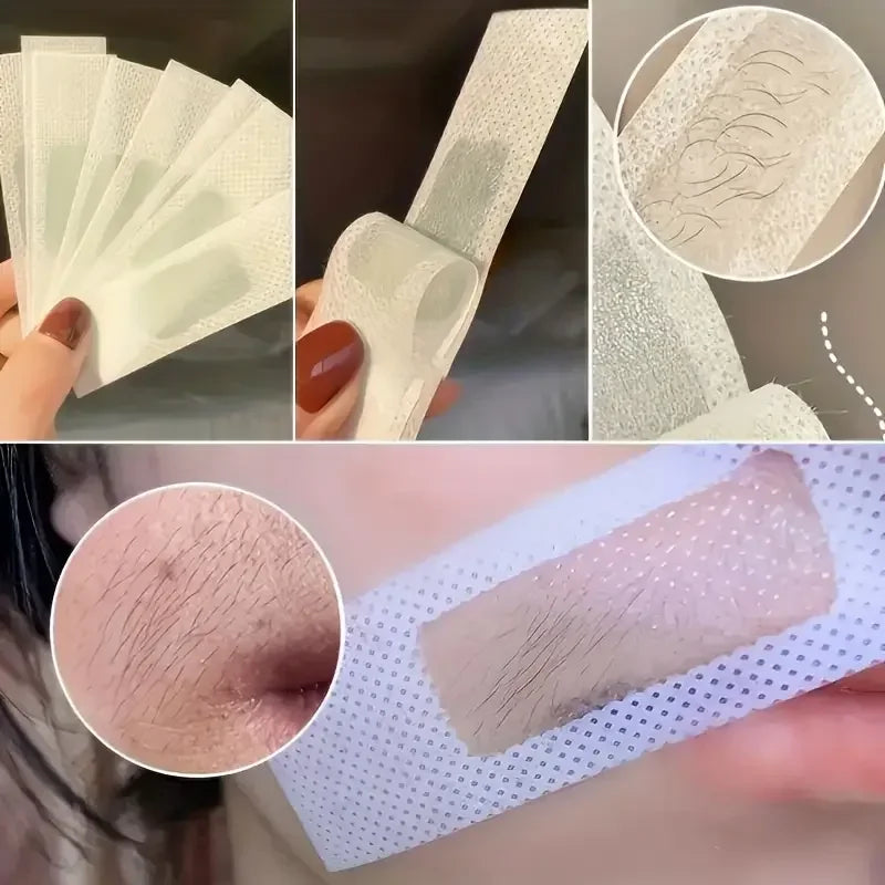 10/20/30/50 bandes de cire dépilatoire pour l'épilation du visage, du cou, des bras, des jambes et du corps. Outils de beauté.