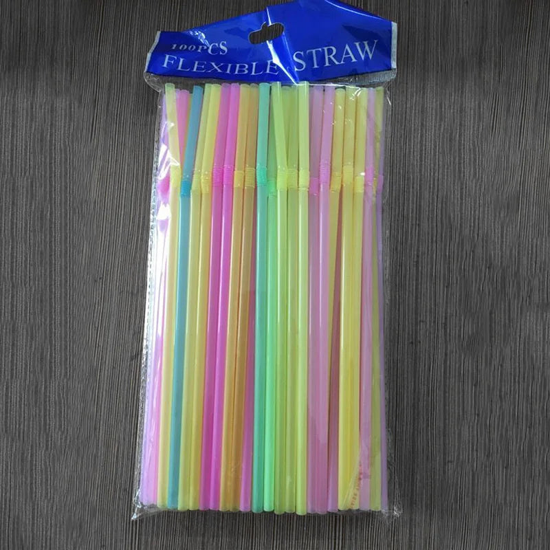 50-1000 pièces paille multicolore boire des pailles d'art pour les fournitures de fête de mariage boisson cuisine Cocktail paille à boire