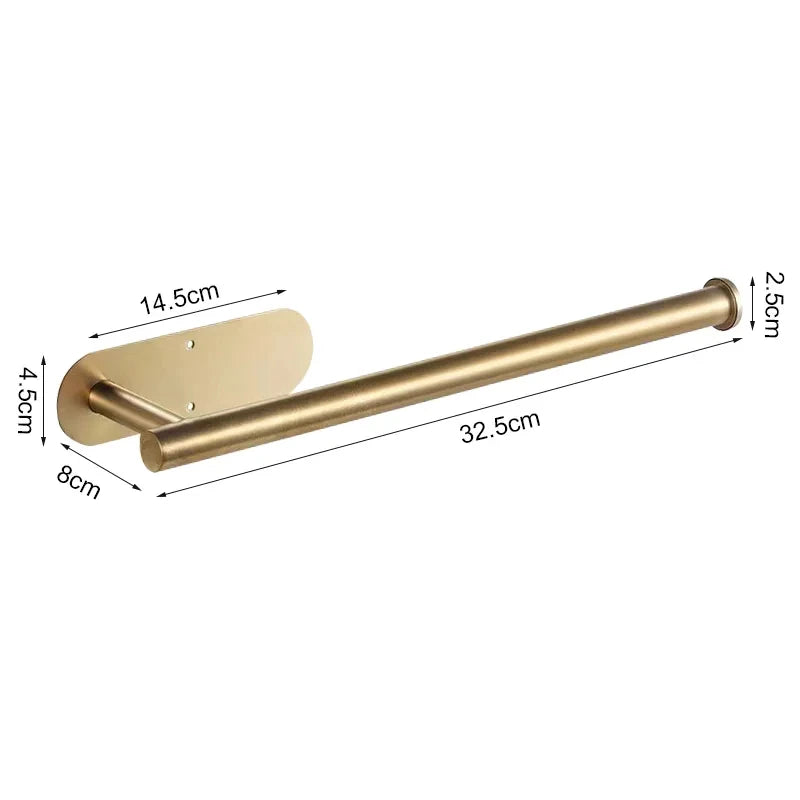 1PCS Kitchen Paper Towel Holder Toilet Paper Holder Adhesive Tissue Rack Napkin Dispenser Cabinet Storage Bathroom Accessories