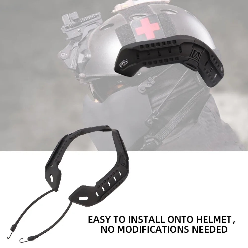 Adaptateur de montage sur rail pour casque BOOIU FAST, rail latéral pour casque d'entraînement tactique avec base de fixation pour cordon, accessoire disponible en 5 couleurs (S-31)