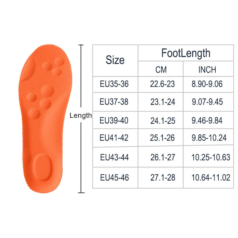 Semelles intérieures de Sport en Latex, 1/2/4 paires, coussinets de chaussures souples à haute élasticité, orthèses respirantes, coussin d'absorption des chocs, Support d'arc