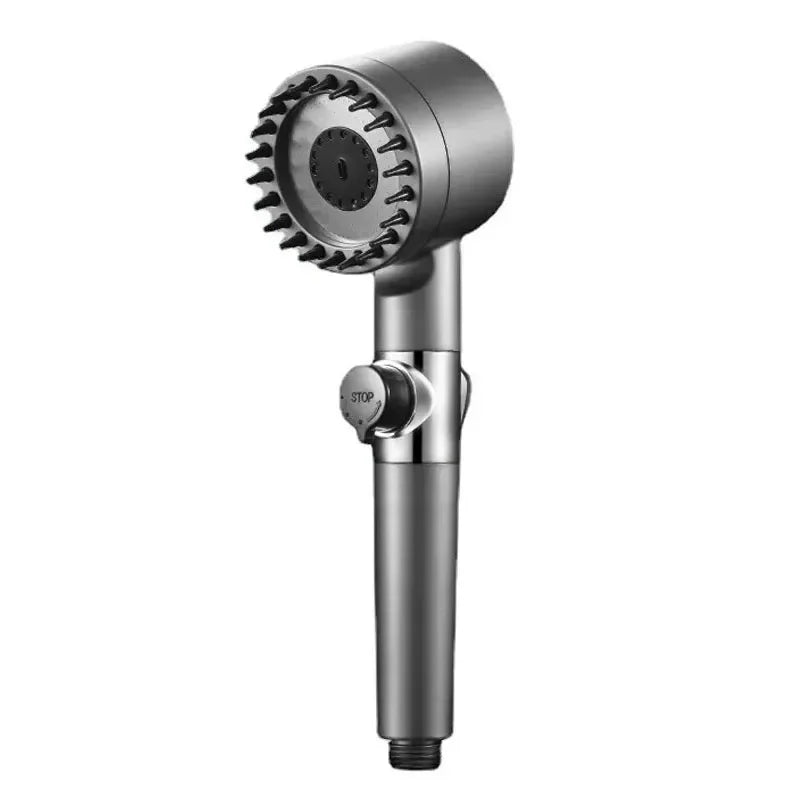 Pommeau de douche filtrant haute pression, jet réglable à 3 modes avec brosse de massage, robinet effet pluie, accessoires de salle de bain