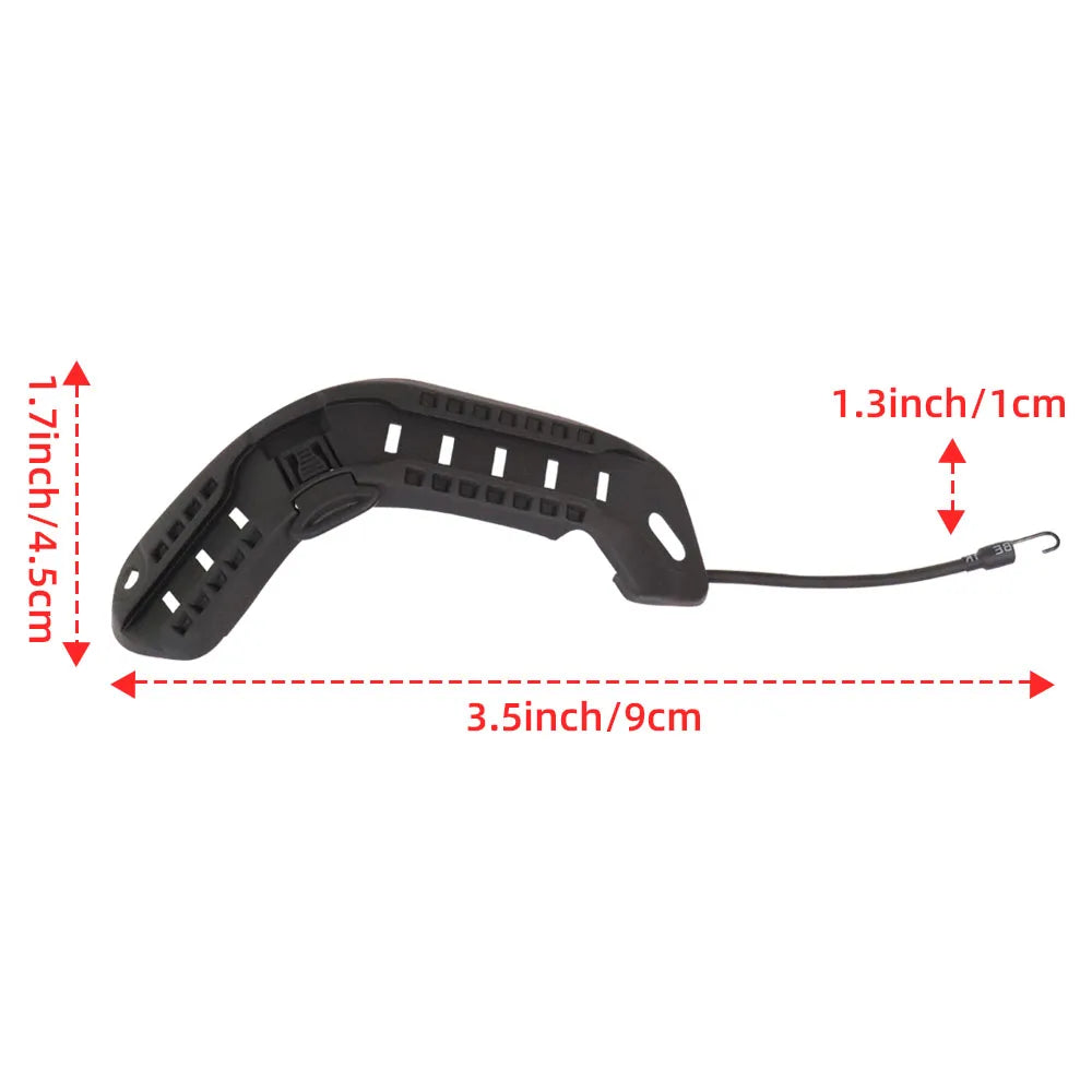 Adaptateur de montage sur rail pour casque BOOIU FAST, rail latéral pour casque d'entraînement tactique avec base de fixation pour cordon, accessoire disponible en 5 couleurs (S-31)