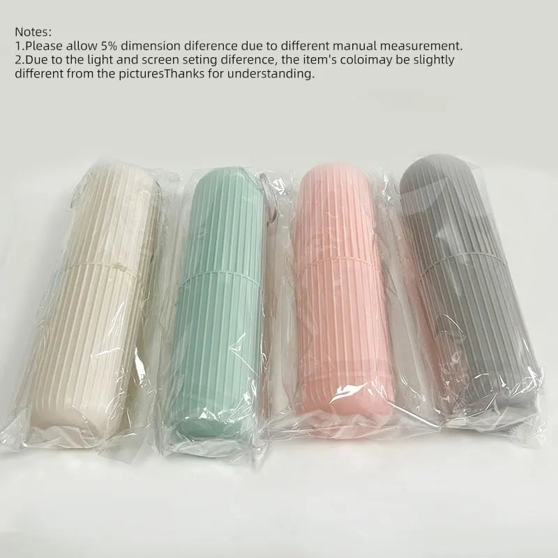 Porte-brosse à dents Portable avec rangement de dentifrice, organisateur de tasses de salle de bain de voyage pour articles de toilette en déplacement