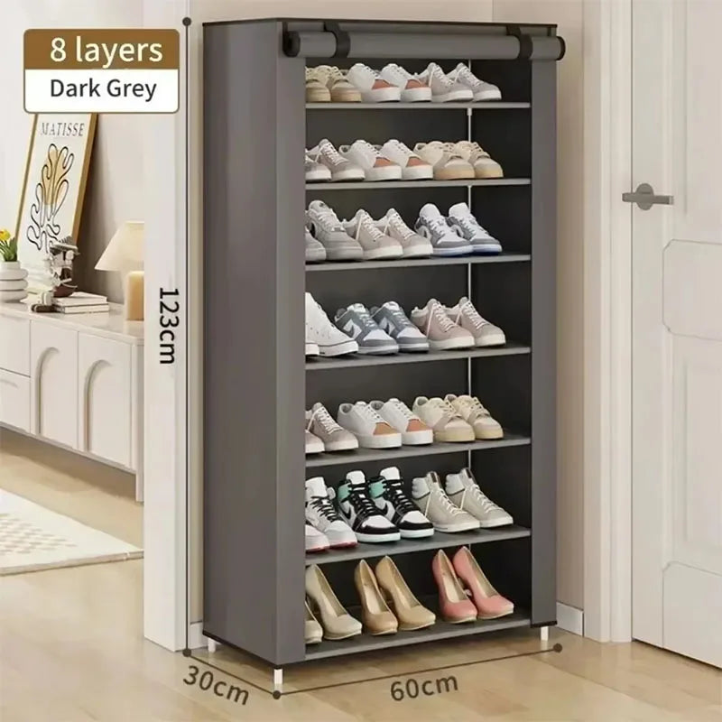 Meuble à chaussures minimaliste et économique, à plusieurs niveaux, pour salon ou entrée