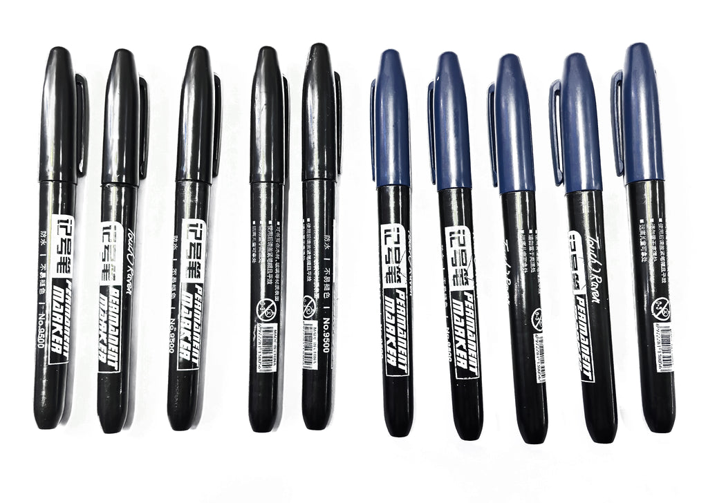 Stylo marqueur Permanent pour dessin Manga, 6 pièces, noir, bleu, rouge, encre étanche, stylos pour croquis, papeterie fournitures scolaires d'art