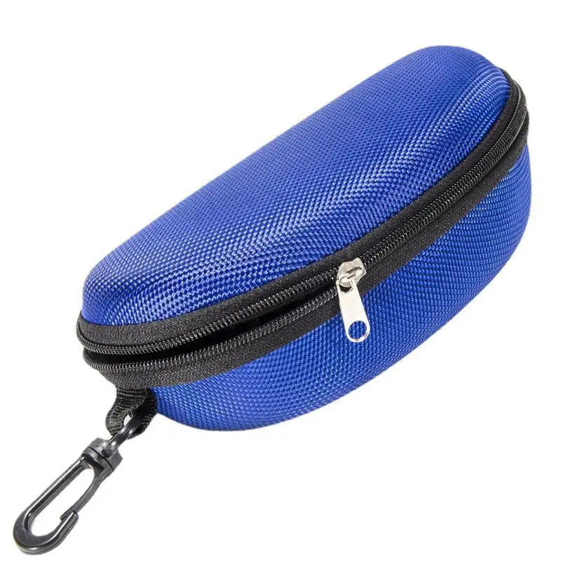 Étui à lunettes de soleil Portable, 1 pièce, protecteur en tissu Oxford dur EVA, étui à lunettes à fermeture éclair avec mousqueton, accessoires pour lunettes unisexes