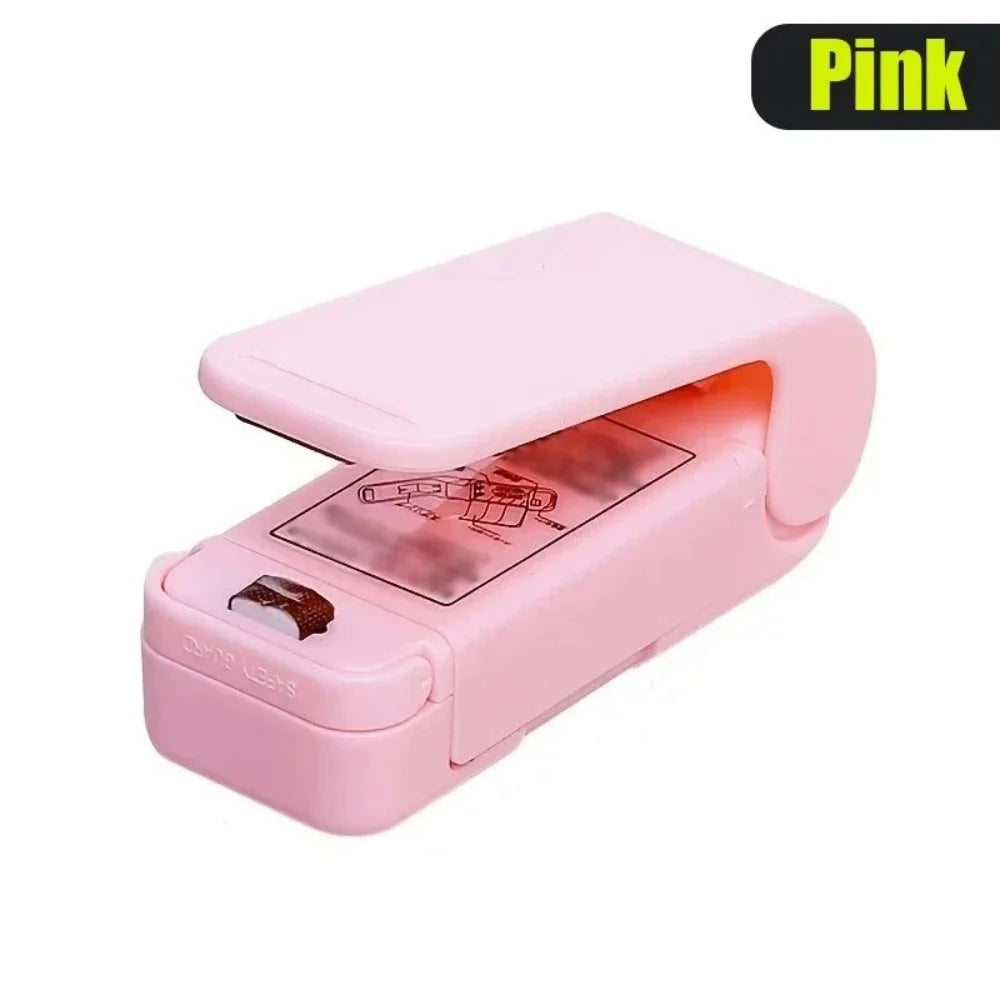 1PC Snack Sealer Mini Heat Bag Sealing Machine Package Sealer Portable Kitchen Thermal Plastic Food Bag Closure Accessories Tool