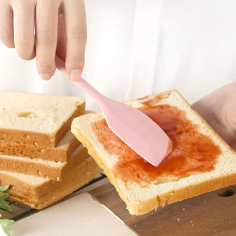 Spatule à crème en Silicone spatule à beurre antiadhésive outils de cuisson de cuisine résistants à la chaleur outils de cuisson de gâteaux bricolage