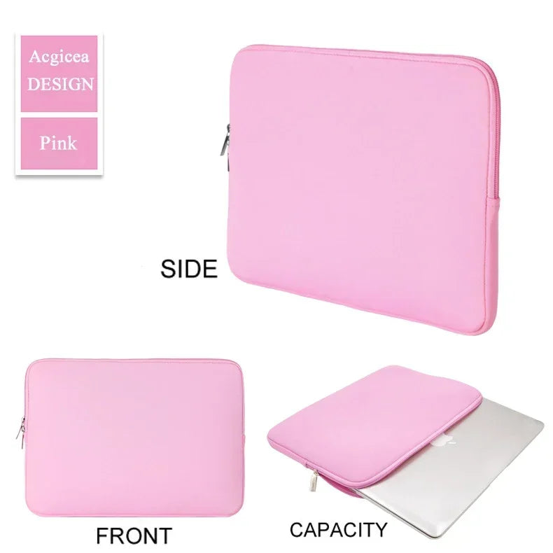 Housse souple pour ordinateur portable 11-15,6 pouces, idéale pour le bureau, les voyages et les affaires. Compatible avec Macbook Air Pro, Xiaomi, Lenovo, HP et Dell.
