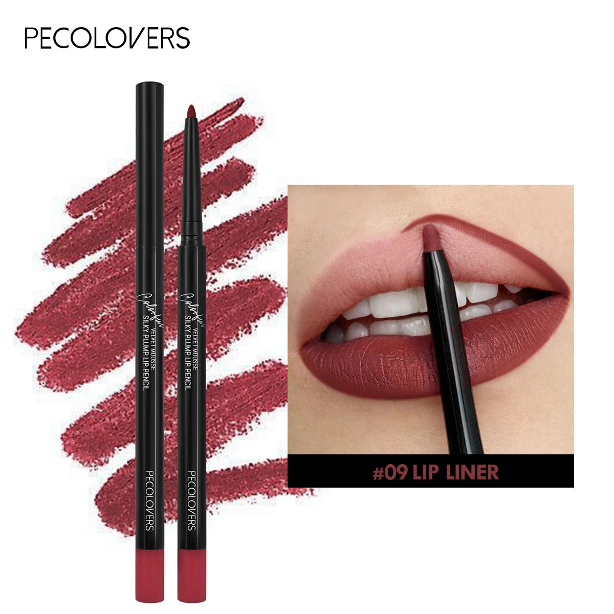 Crayon à lèvres mat waterproof, rouge contour des lèvres, longue tenue, sans transfert, hydratant, 12 couleurs