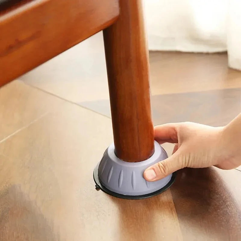 Lot de 4 patins anti-vibrations en caoutchouc antidérapants et silencieux pour pieds de meubles, compatibles avec tous les appareils électroménagers (lave-linge, réfrigérateur, etc.)