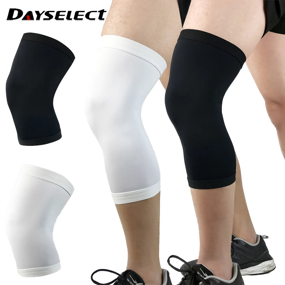 Genouillères de sport antidérapantes en Silicone, 1 pièce, protège-jambes tricotés à Compression, Fitness, course en plein air et cyclisme, escalade