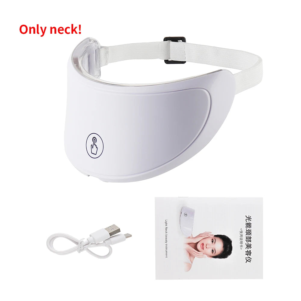Machine de beauté du visage à LED sans fil, 7 couleurs, Photon, pour resserrer la peau du visage, rajeunissement, masque facial