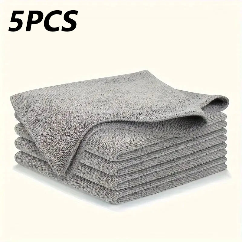 Chiffons de nettoyage en microfibre épaisse, non pelucheux, réutilisables et absorbants pour vitres de voiture.