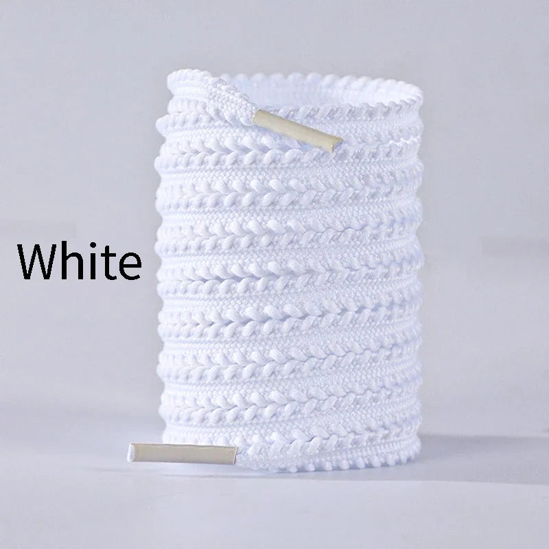 1 paire de lacets élastiques plats pour chaussures, baskets et tennis, longueur 120/140/160 cm. Accessoires pour chaussures