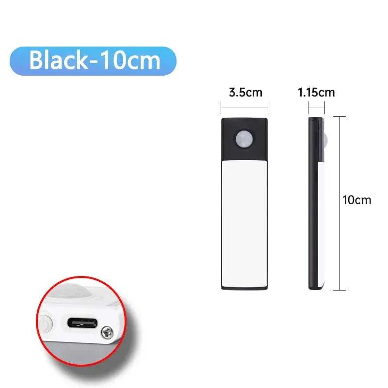 Éclairage intérieur ultra-fin à détecteur de mouvement LED sans fil USB sous les meubles de cuisine, de chambre et d'armoire. Idéal pour les meubles de cuisine, de chambre et d'intérieur