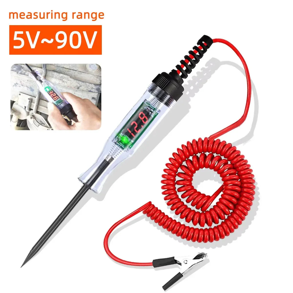 Testeur de Circuit de tension de voiture et camion, 6V 12V 24V, sonde de Diagnostic automobile, stylo de Test, ampoule, stylo de mesure électrique, outils de réparation