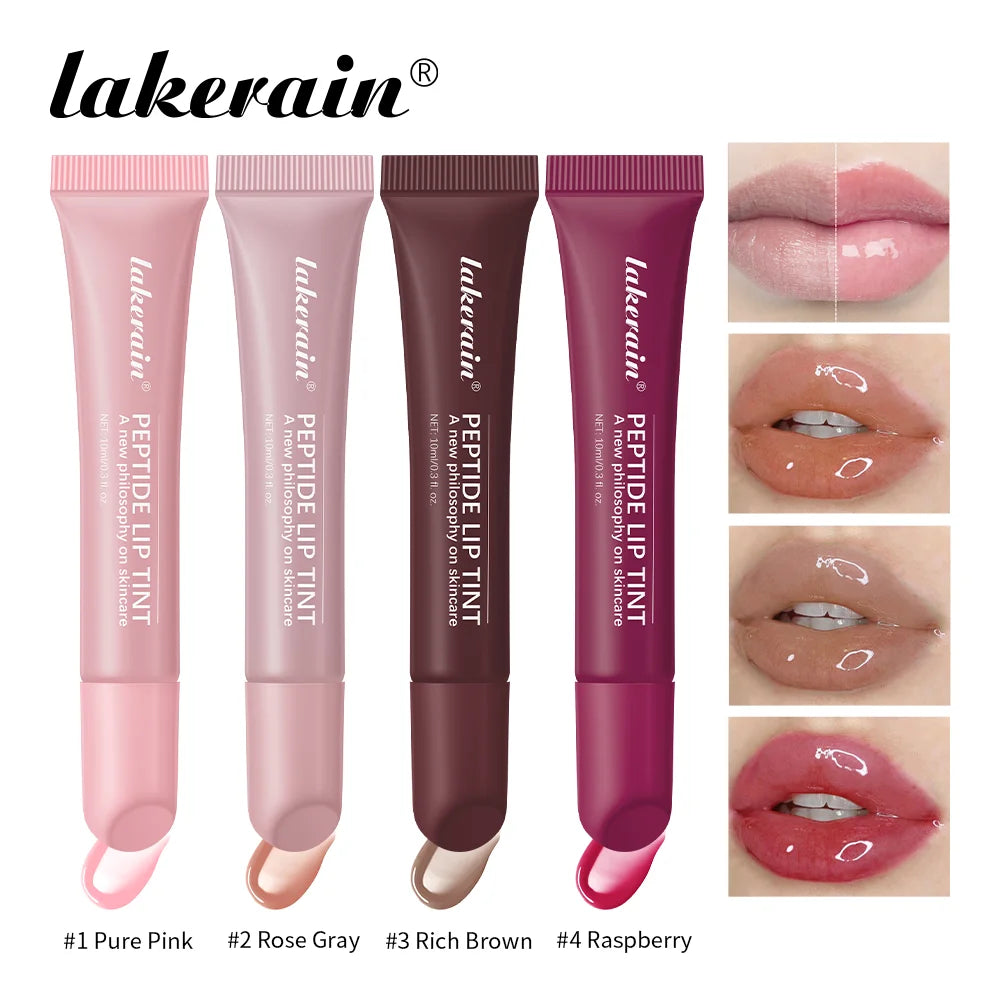 Gloss à lèvres effet miroir 10 ml, huile hydratante et nourrissante pour les lèvres, effet gel longue tenue, effet verre, estompe les ridules, sérum protecteur pour les lèvres