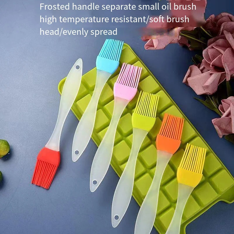 Brosse à huile de cuisine pour crêpes comestibles, brosse de cuisson pour crêpes domestiques, résistante aux hautes températures, huile de Silicone pour Barbecue, sans perte