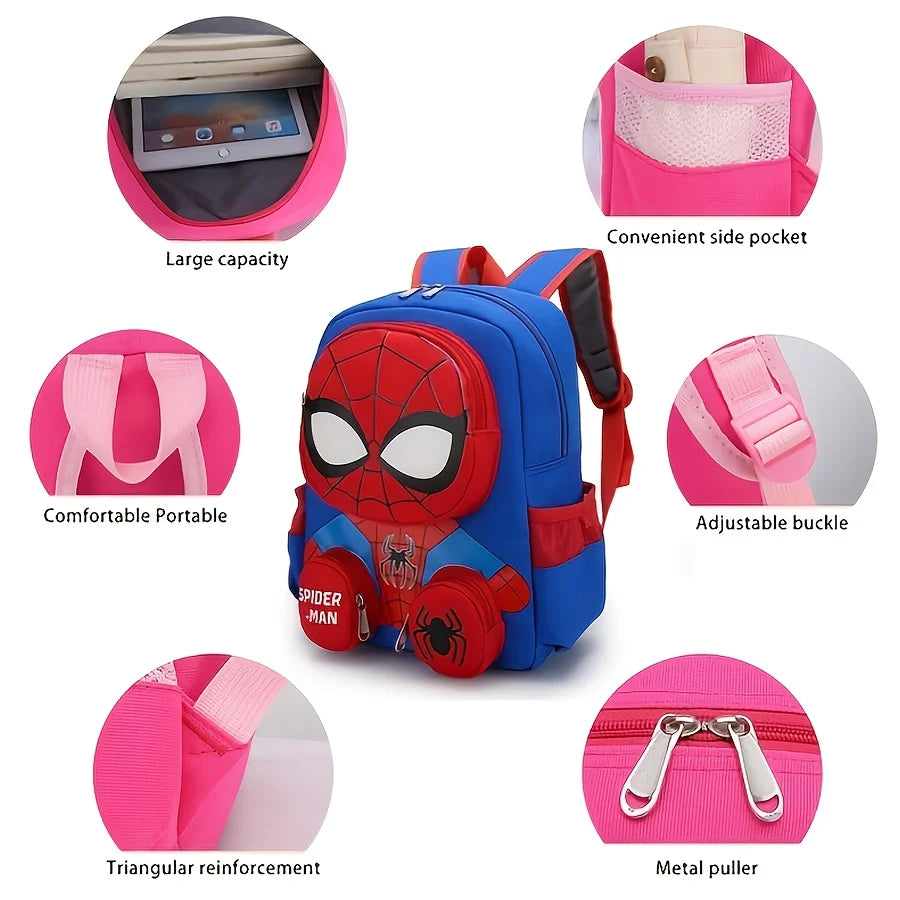 Sac à dos Disney Spiderman, sac à dos pliable de grande capacité pour l'extérieur, cadeau pour Noël/anniversaire