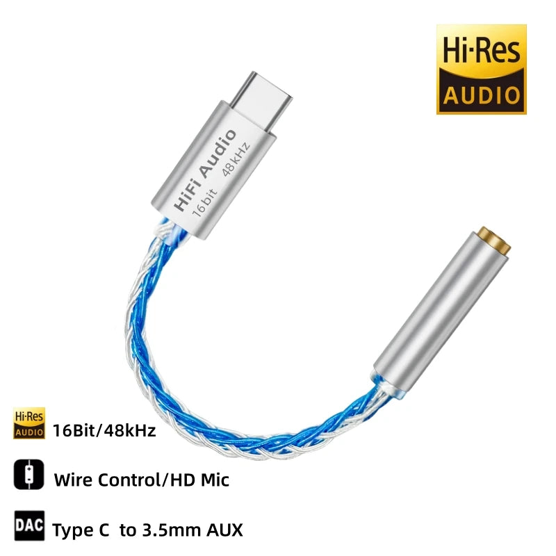 VAOLRO AB136D USB type-c à 3.5mm amplificateur de casque 16Bit/48KHz câble de décodeur Audio HiFi IEM AMP adaptateur de téléphone portable puce DAC