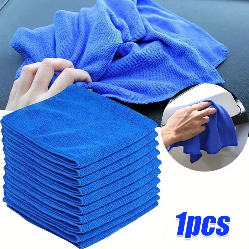 Serviettes en microfibre, 10 pièces, chiffon de séchage pour lavage de voiture, chiffons de nettoyage ménager, chiffon de polissage pour détails automobiles, outils de nettoyage pour la maison
