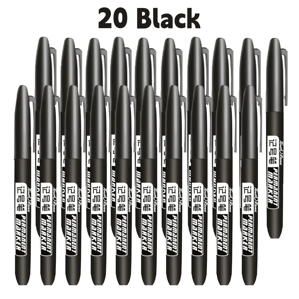 Stylo marqueur Permanent pour dessin Manga, 6 pièces, noir, bleu, rouge, encre étanche, stylos pour croquis, papeterie fournitures scolaires d'art