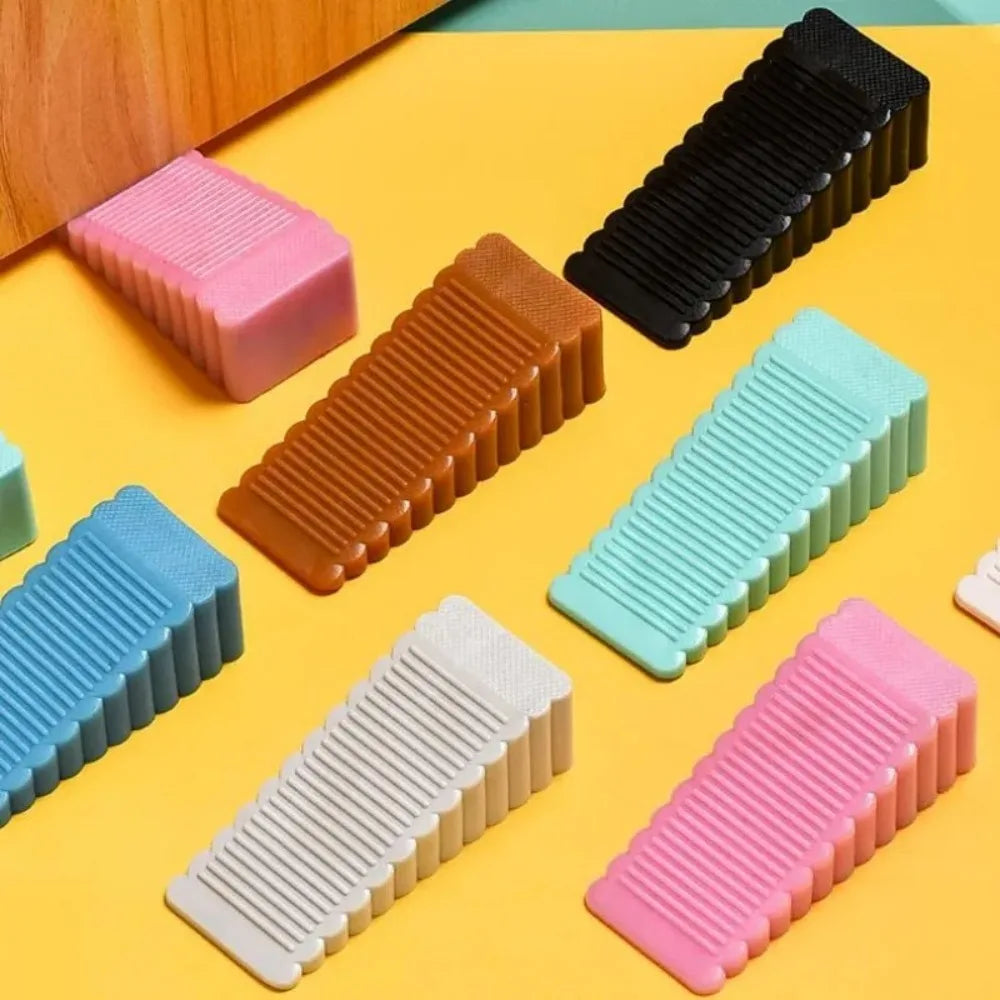 Butoirs de porte en Silicone de sécurité, bloc de retenue de porte à cale, arrêt Anti-collision pour porte de bureau et de maison