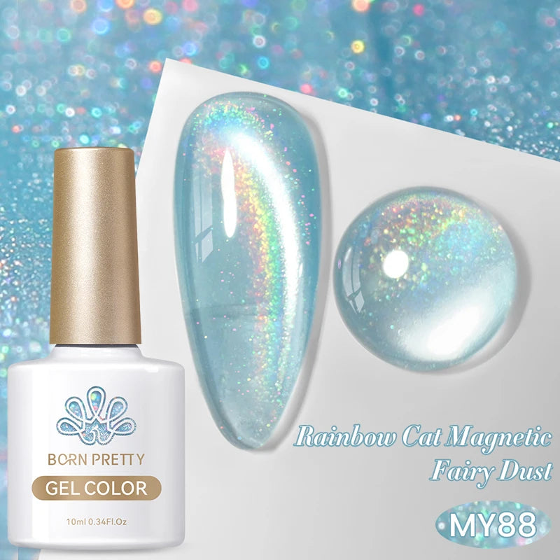 Vernis à ongles magnétique gel BORN PRETTY 10 ml Argent Clair de Couleur Chat - Accessoires pour les ongles - Vernis semi-permanent pour ongles d'automne et d'hiver