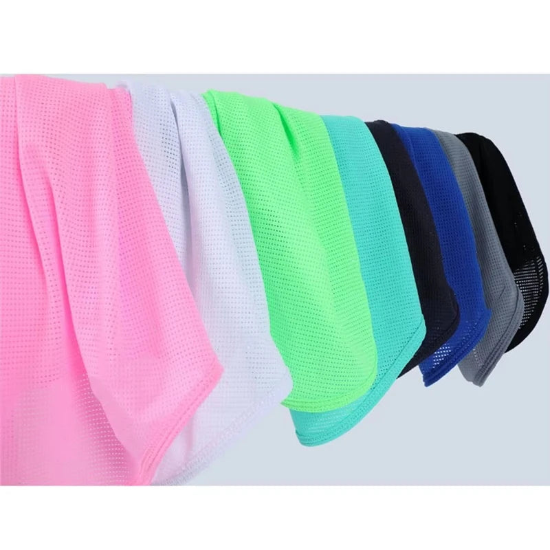 Cagoule intégrale en soie glacée d'été respirante, protection solaire et UV, écharpe de moto, cache-cou, protection solaire pour vélo