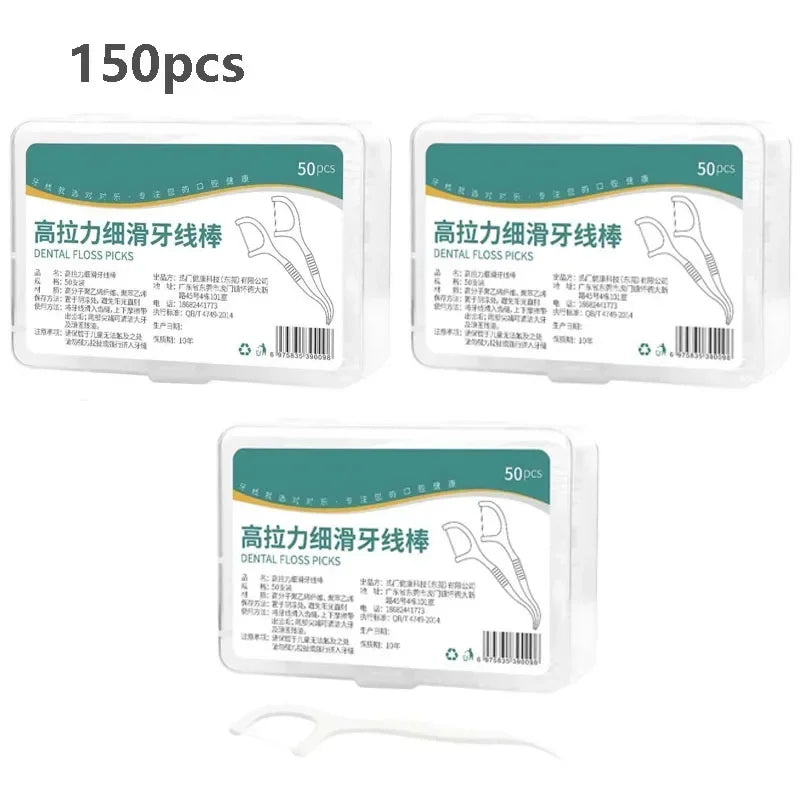 Boîte de fil dentaire jetable Portable, 1/2/5/10 boîtes, cure-dents en plastique, bâton de fil dentaire haute tension, boîte de fil dentaire, soins bucco-dentaires