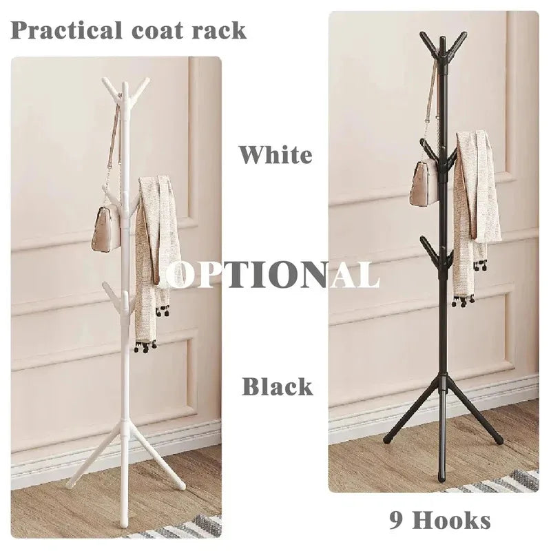 Tree Branch Coat Rack – Floor‑to‑Ceiling Freestanding Clothes & Hat Holder with Hooks for Bedroom, Entryway, Living Room