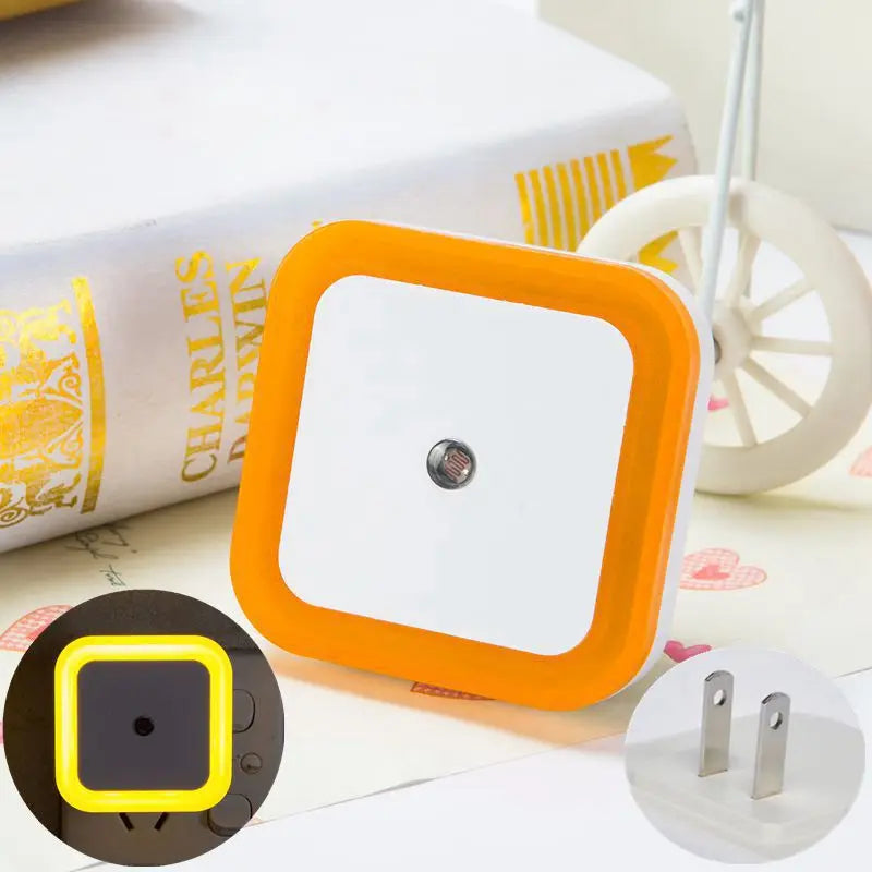 Veilleuse LED sans fil avec détecteur de mouvement, mini veilleuse avec prise UE/US pour chambre d'enfant, chambre à coucher et salon