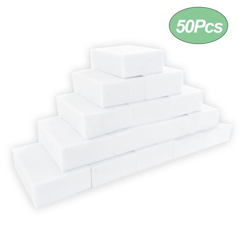 Lot de 10/20/50/100 éponges en mélamine, éponges magiques, gommes nettoyantes pour la cuisine et la salle de bain, outils de nettoyage 10 x 6 x 2 cm
