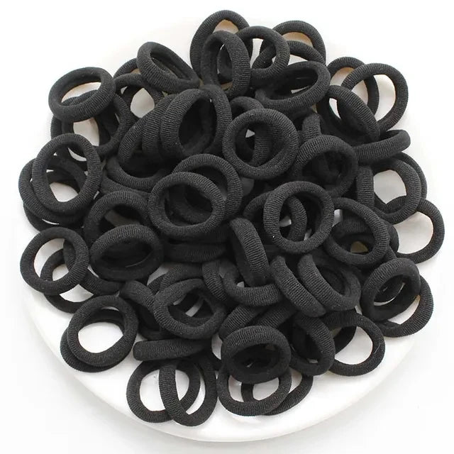 100/300/500 Pcs Girls Colorful Elastic Hair Bands Ponytail Hold Hair Tie Rubber Bands Scrunchie Hair Accessories Bands for Girls