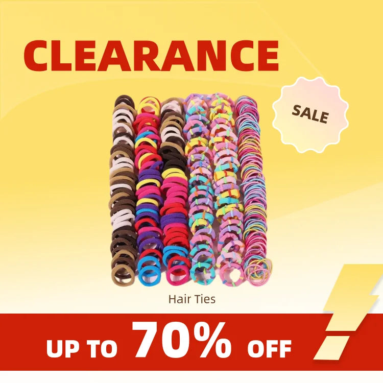 Clearance_200PCS Women Girls Colorful Nylon Elastic Hair Bands Ponytail Hold Small Hair Tie Rubber Bands Scrunchie Hair Accessor