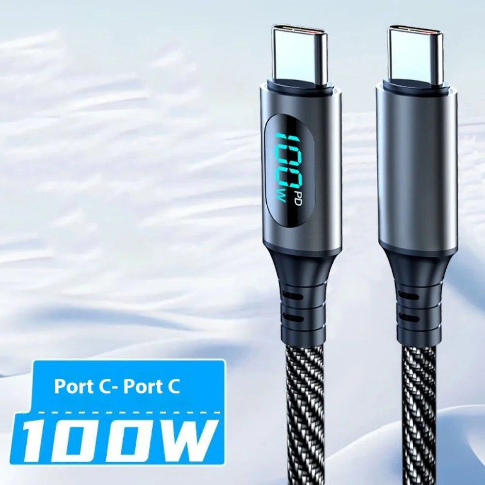 Câble USB Type C 120W 6A Charge rapide USB C vers USB C cordon de données pour Samsung Xiaomi Redmi Huawei câble de chargeur de téléphone à Charge rapide