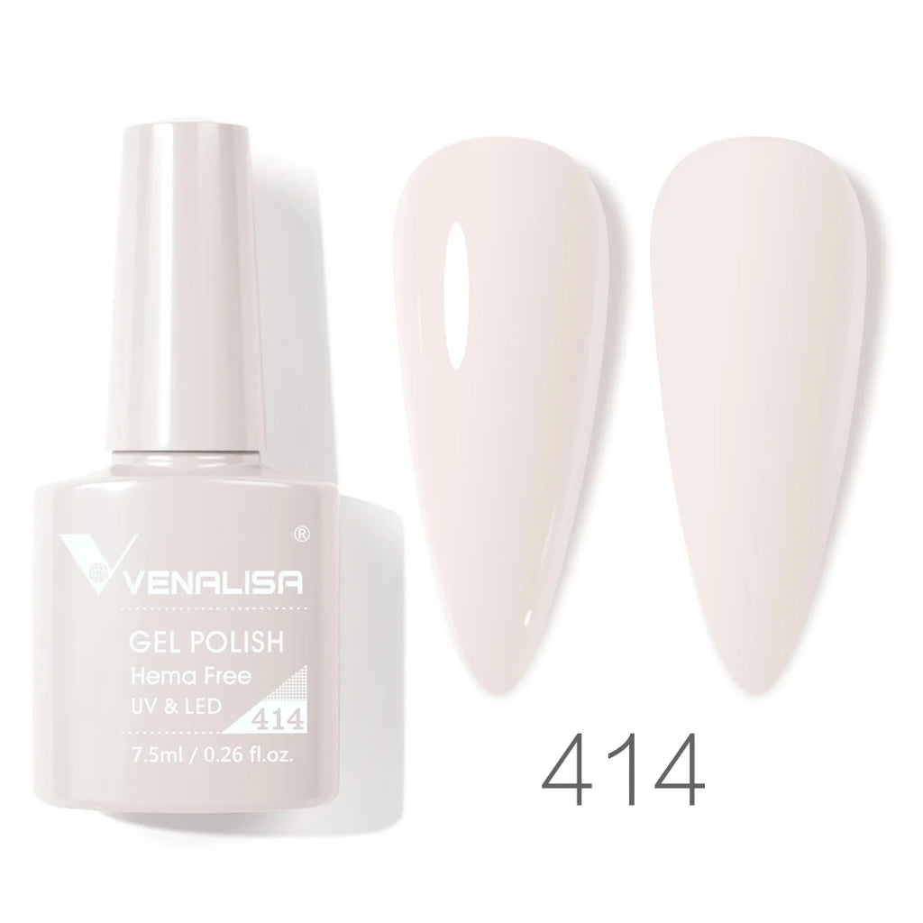 Vernis à ongles gel Venalisa 7,5 ml SANS HEMA, semi-permanent, UV/LED, couvrance totale, texture ultra-douce, manucure sublime