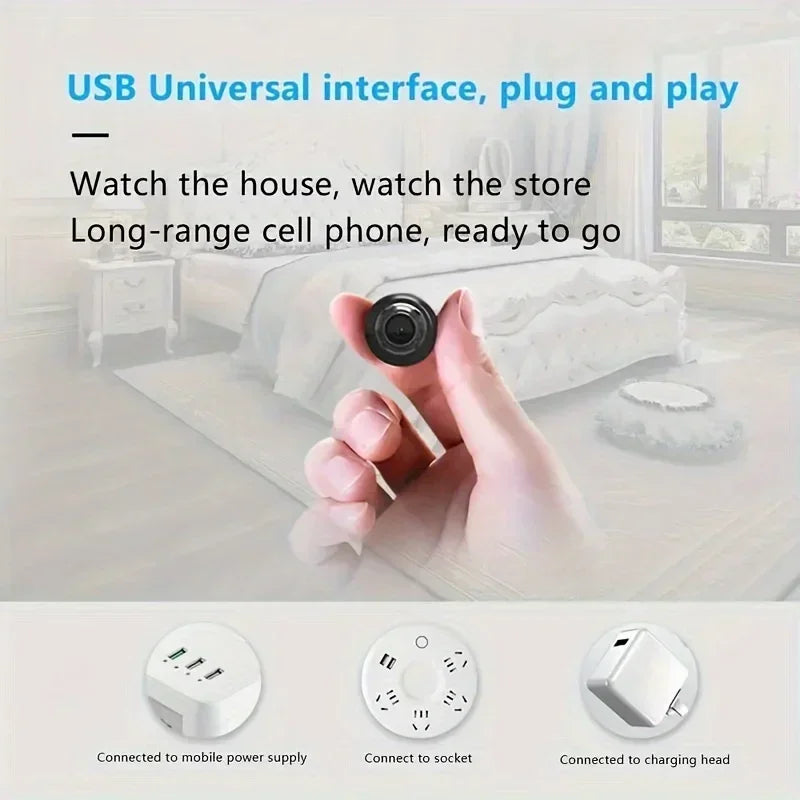 1080P HD Mini caméra WiFi sécurité intérieure Surveillance bébé moniteur Vision nocturne caméscope IP caméra Audio enregistreur vidéo