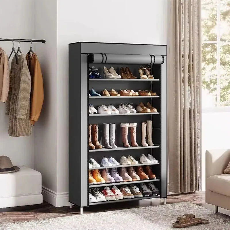 Meuble à chaussures minimaliste et économique, à plusieurs niveaux, pour salon ou entrée