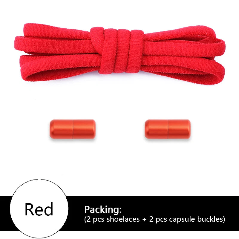 NOUVELLES Options colorées lacets élastiques baskets sans cravate lacet pour sport lacets ronds sans attaches enfants adultes chaussures accessoires