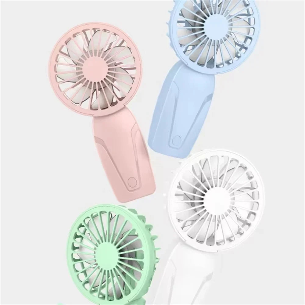 2026 New Model Noise Free Rechargeable Mini Fan for Silent Cooling Experience Lightweight Portable Mini Pocket Fan White Fan