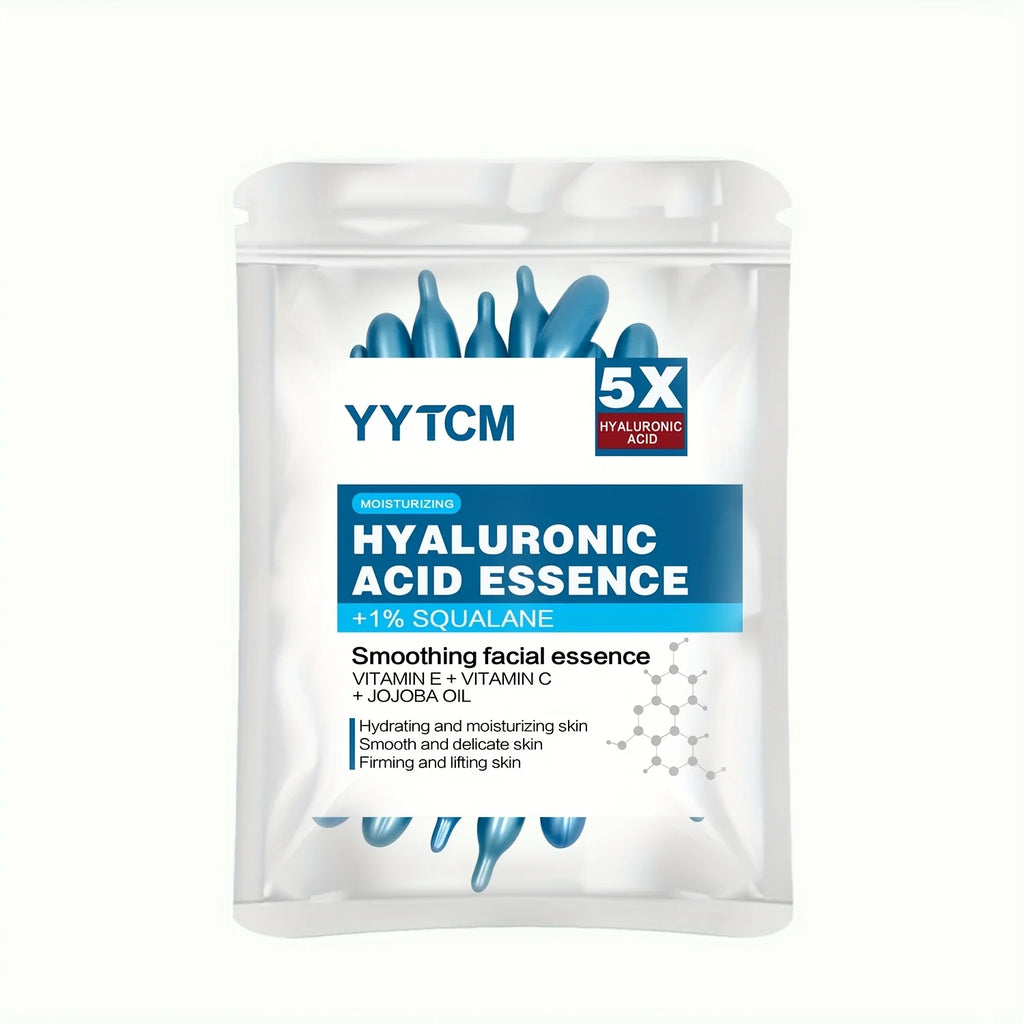 Capsules d'essence hydratante intense à l'acide hyaluronique, sérum hydratant et illuminateur pour la peau (0,4 g x 30 capsules) - 1 sachet