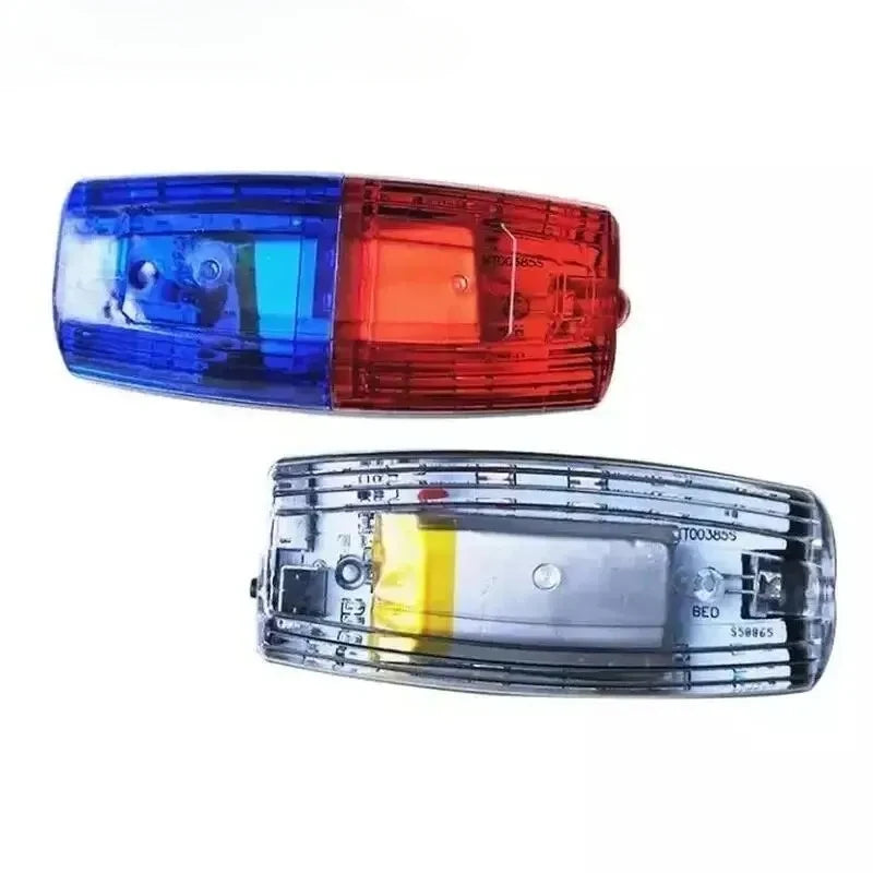 Rouge bleu LED épaule voyant d'avertissement Police épaule pince lumière assainissement travailleur Signal lampe stroboscopique sécurité patrouille alarme Flash