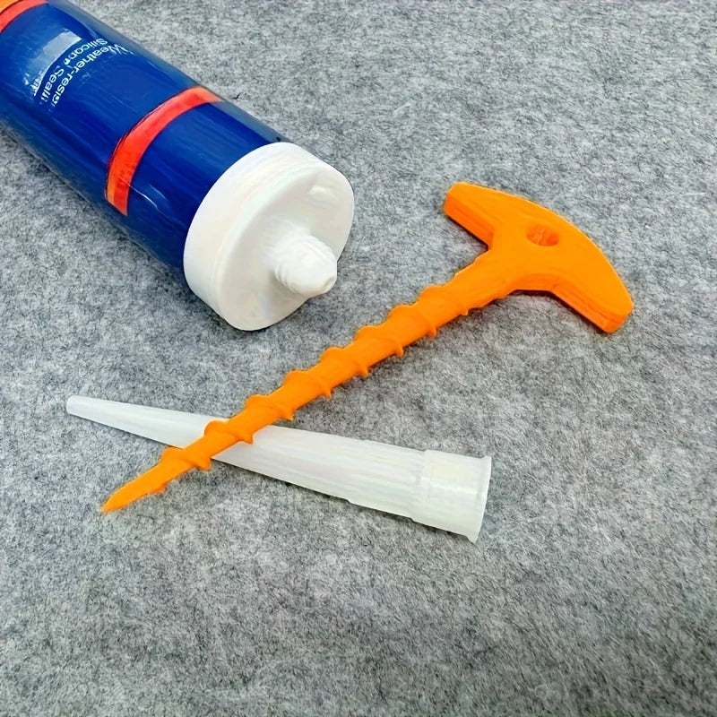Outil de retrait du bouchon de joint en silicone et de la buse du pistolet à sceller, bouchon de joint en silicone utilisé pour les tubes à noyau ouvert afin d'empêcher un séchage rapide