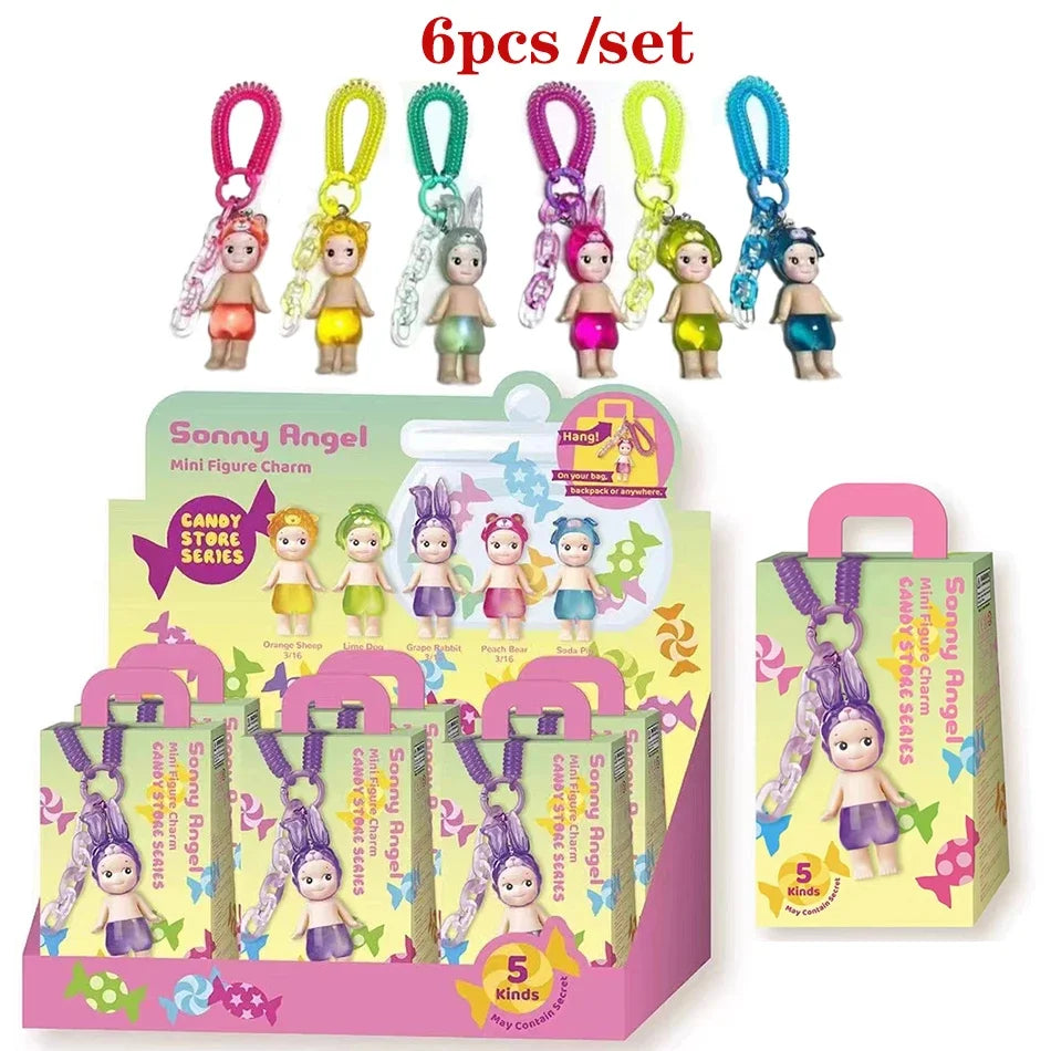 Sonny Angel – poupée série maison de bonbons, boîte aveugle, poupée mignonne, porte-clés pendentif, tendance, fait à la main, cadeau d'anniversaire pour femme