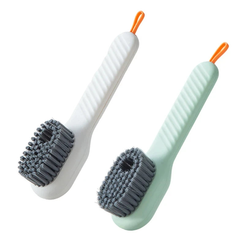 Brosse à chaussures multifonction à la mode, poils doux, liquide rempli, nettoyage de chaussures, accessoires de maison, outils de cuisine propres