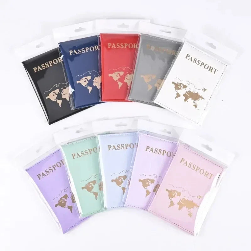 Mode Femmes Voyage Passeport Housse Étui ID Crédit Porte-Carte Accessoires De Voyage Carte Passeport Portefeuille Billet De Protection